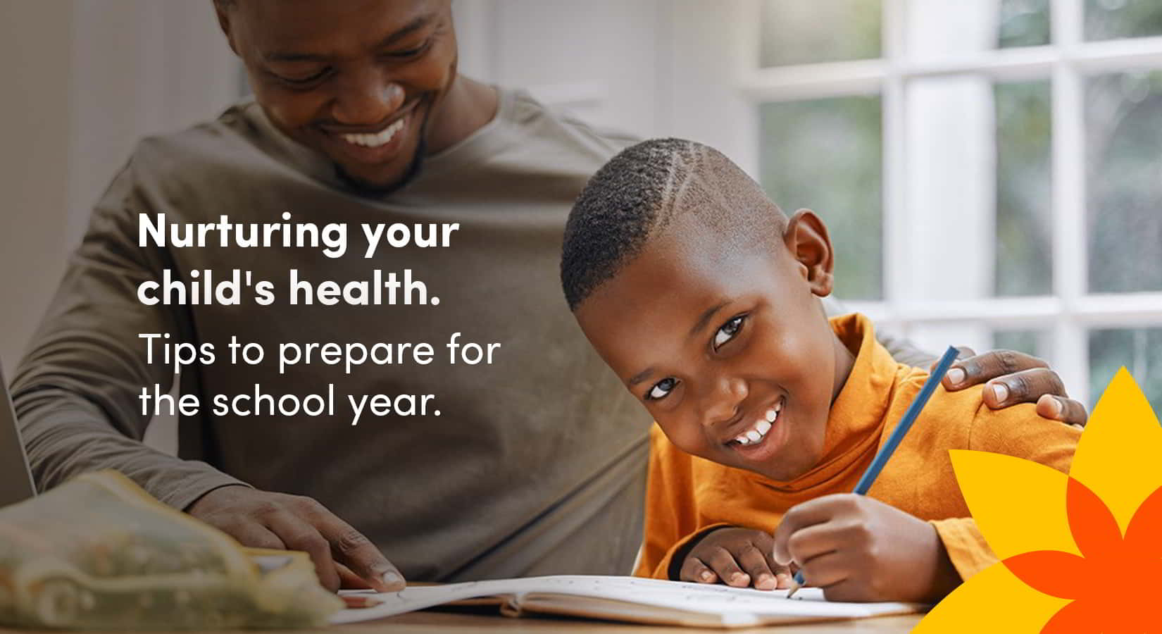 Child preparing for a healthy and successful school year with balanced nutrition, sleep, hydration, and more.