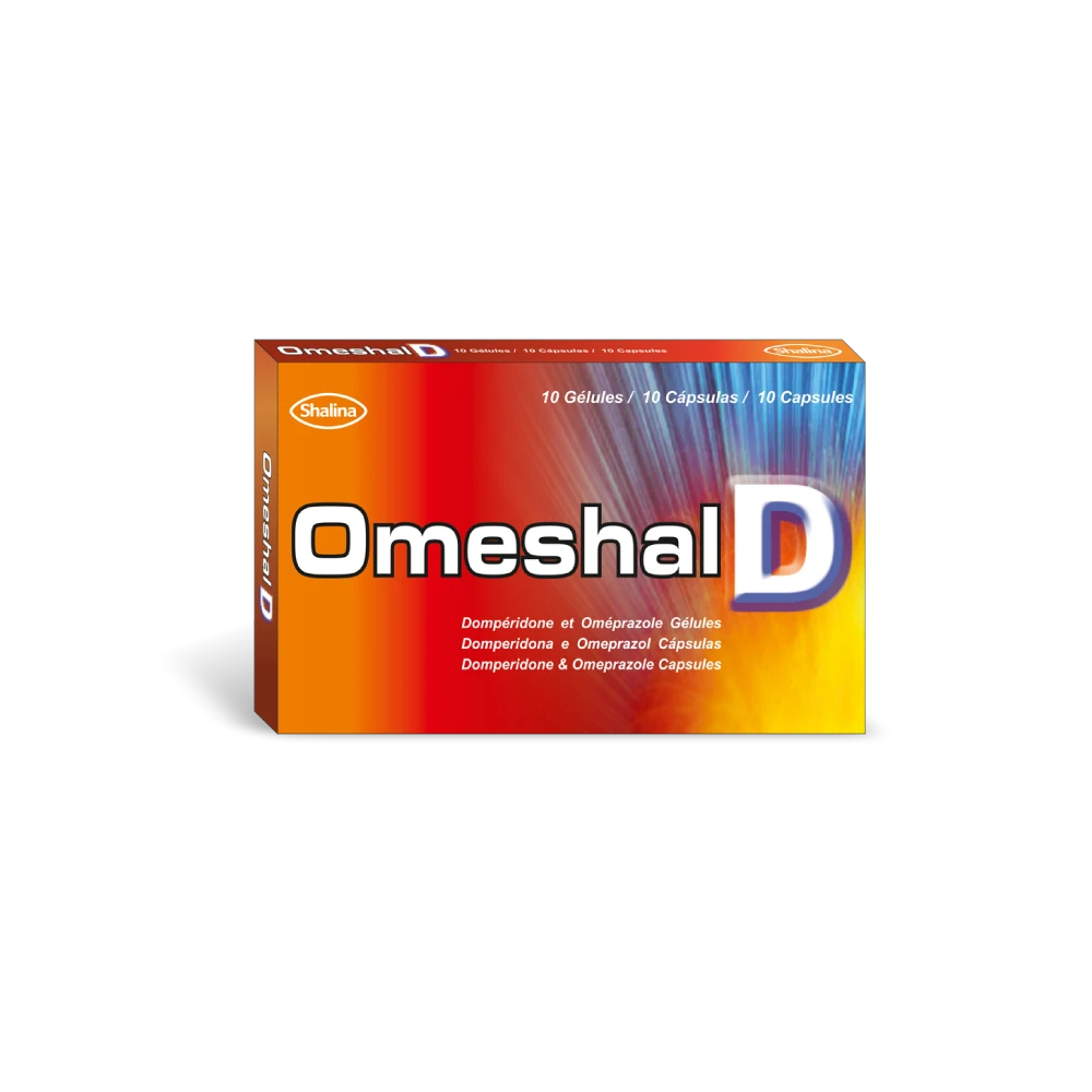 Omeshal D Omeprazole 20mg/ Domperidone 10mg X10