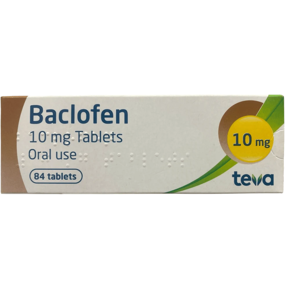 Baclofen Teva 10mg Tablets x84