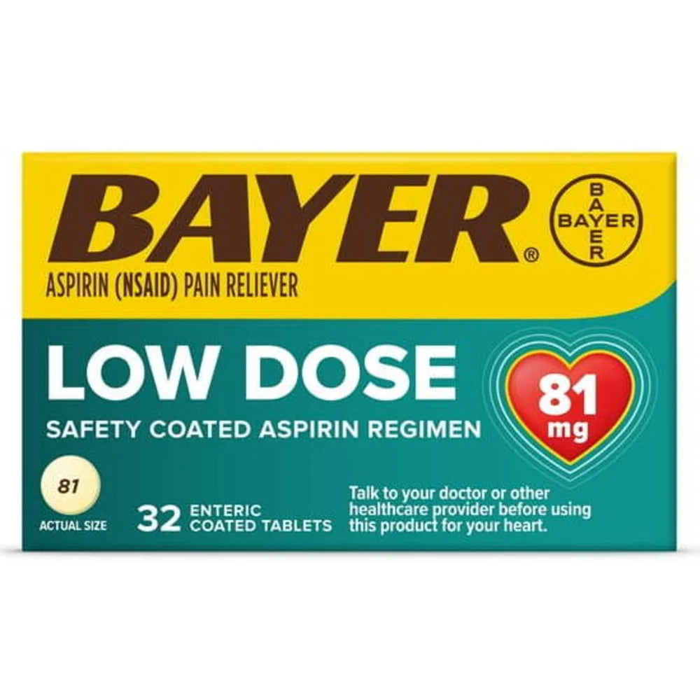 Bayer Aspirin Pain Reliever 81mg x32