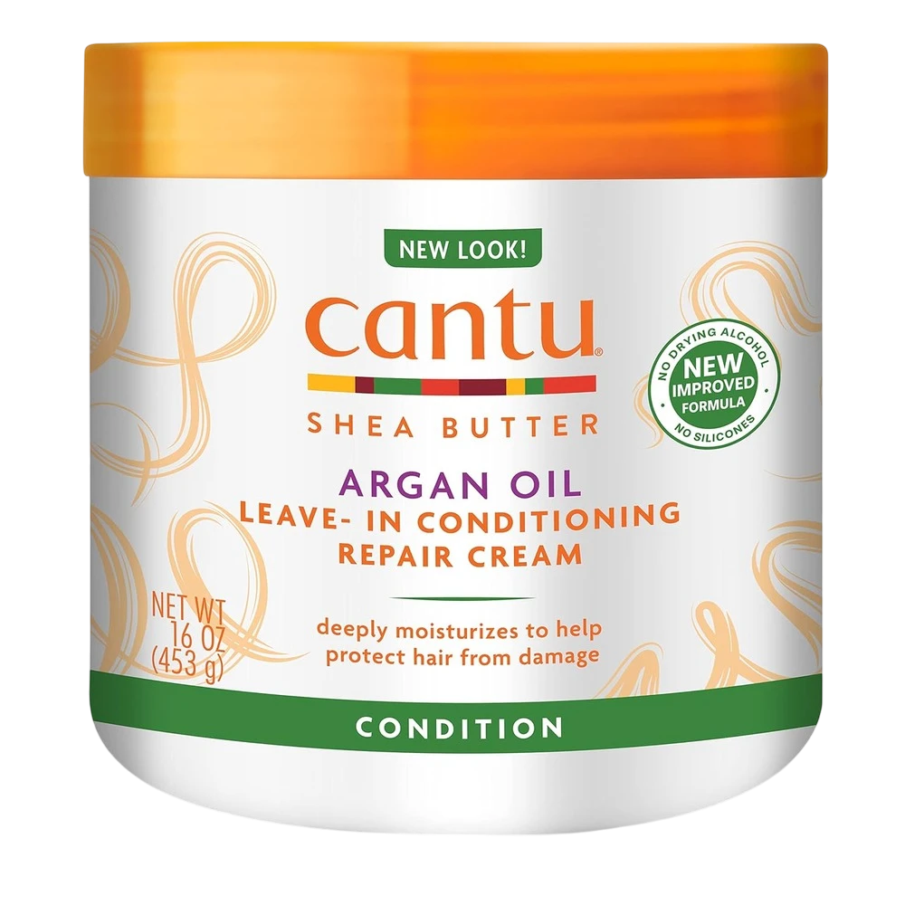 Cantu Shea Butter Argan Oil Leave-In Conditioner Repair Cream 16oz