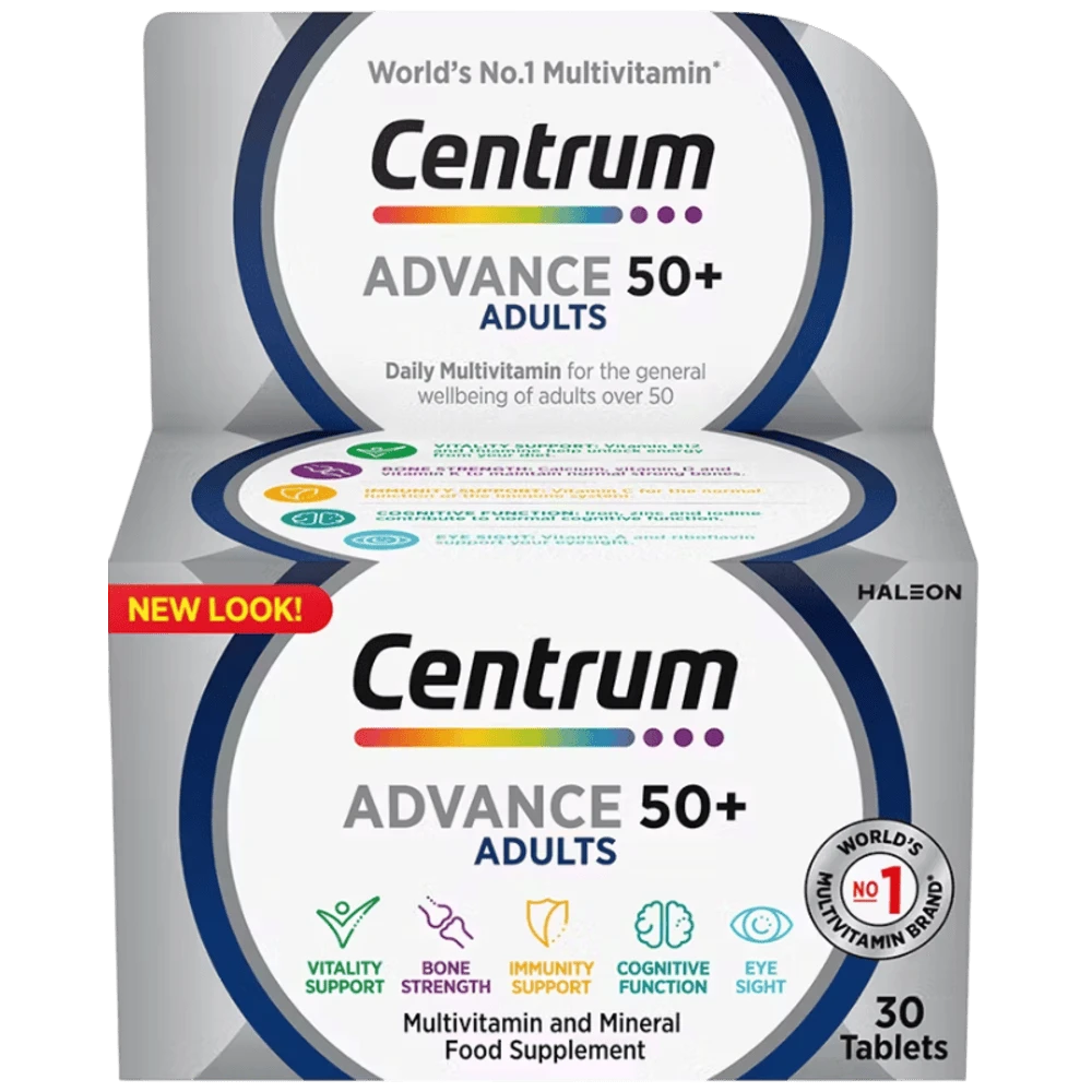 Centrum Advance 50+ Multivitamin Tablets x 30