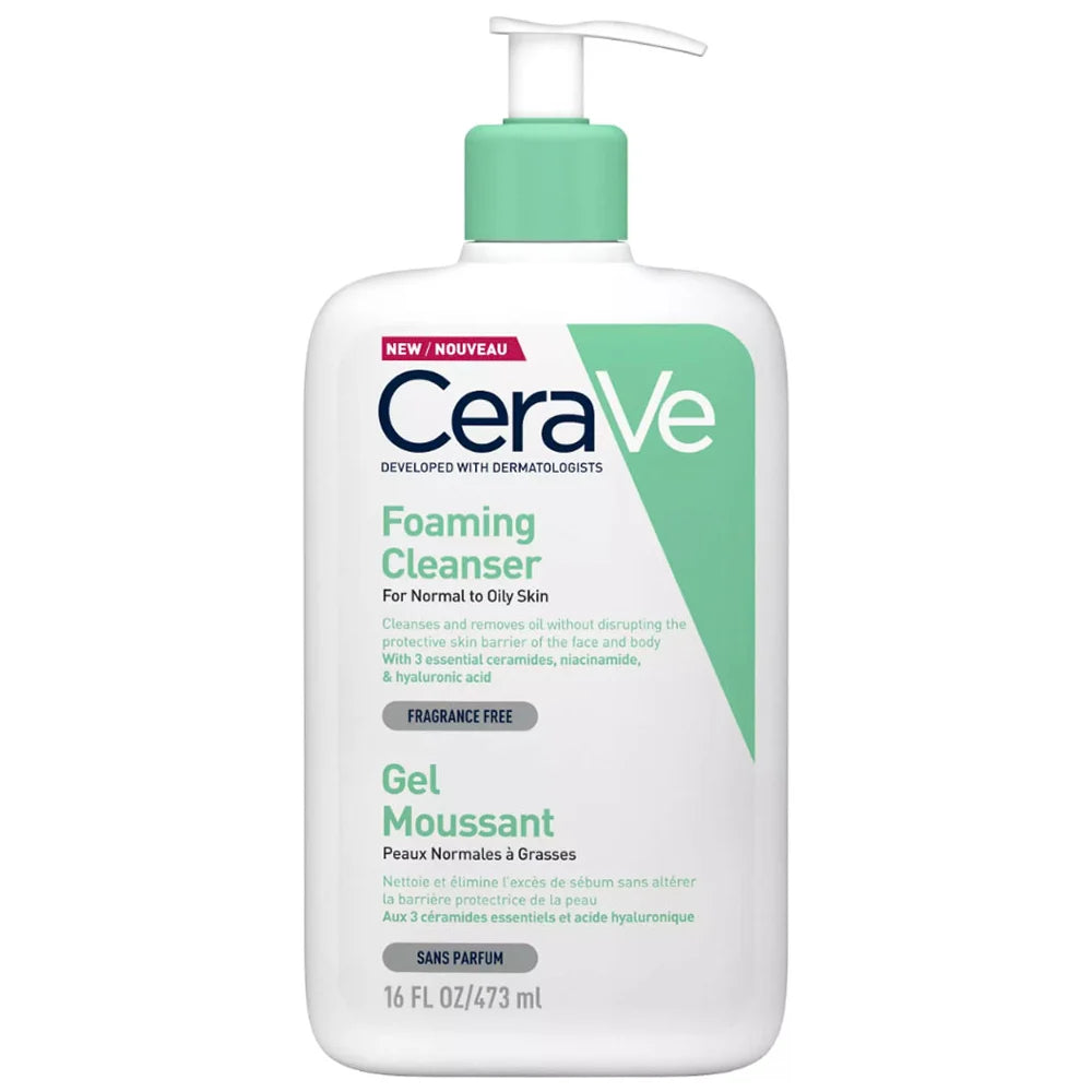 CeraVe Foaming Cleanser for Normal to Oily Skin 473ml