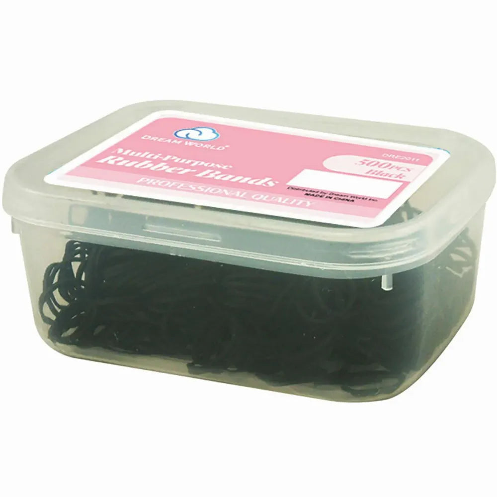 Dream World Rubber Bands Black 500Pcs