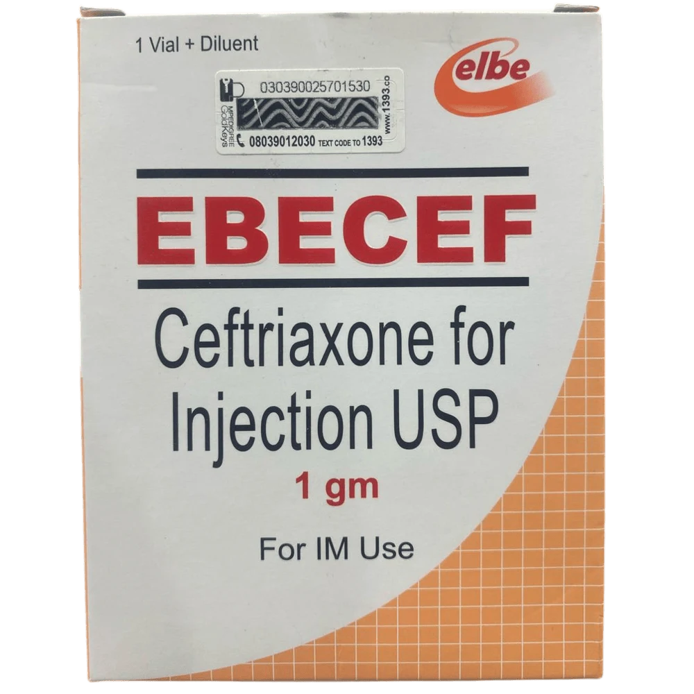 Ebecef Ceftriaxone 1g