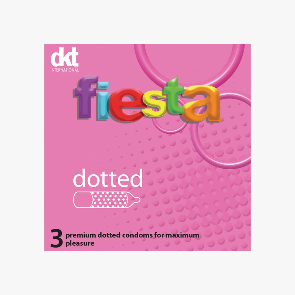Fiesta Dotted Condom x3