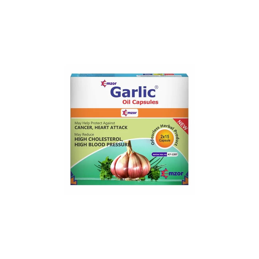 Emzor Garlic Oil 0.65Mg X30