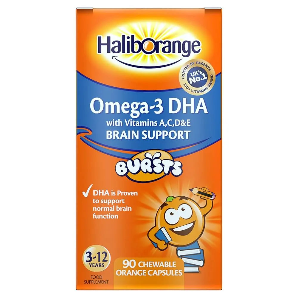 Haliborange Omega-3 DHA Orange Chewable Tablets x90
