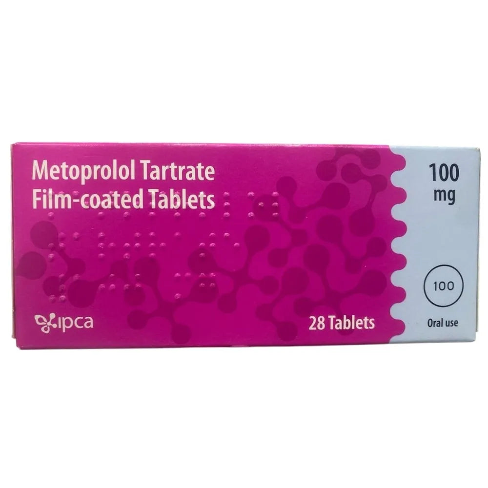 Metoprolol Tartrate Ipca 100mg Tablets x28