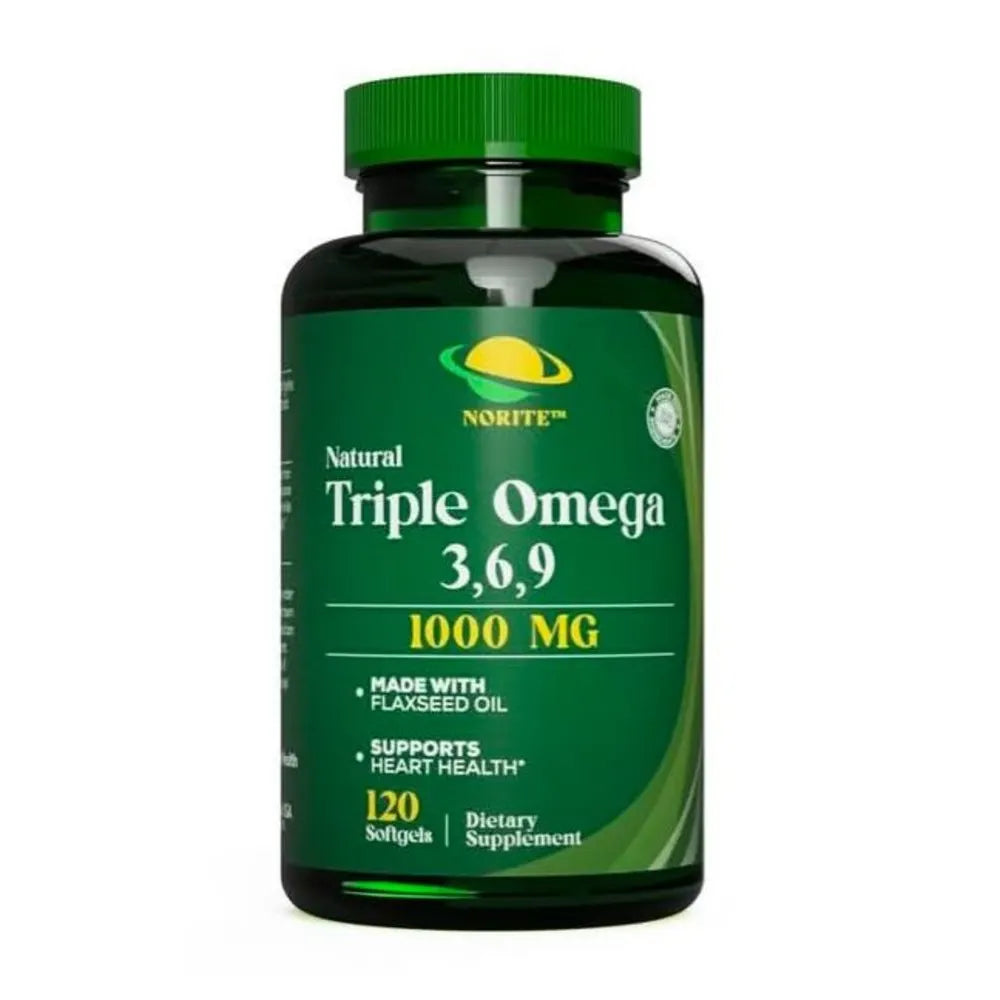 Norite Natural Triple Omega 3,6,9 1000mg Softgels x120