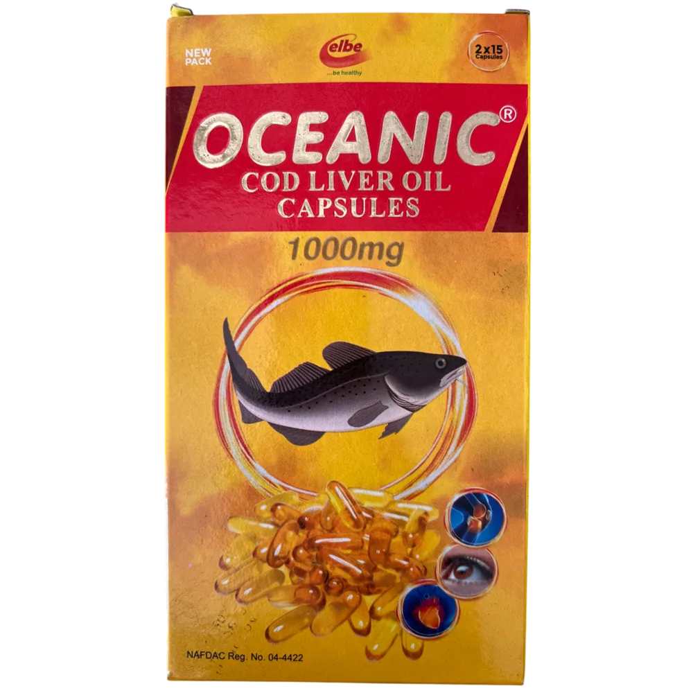 Oceanic Cod Liver Oil 1000mg x30