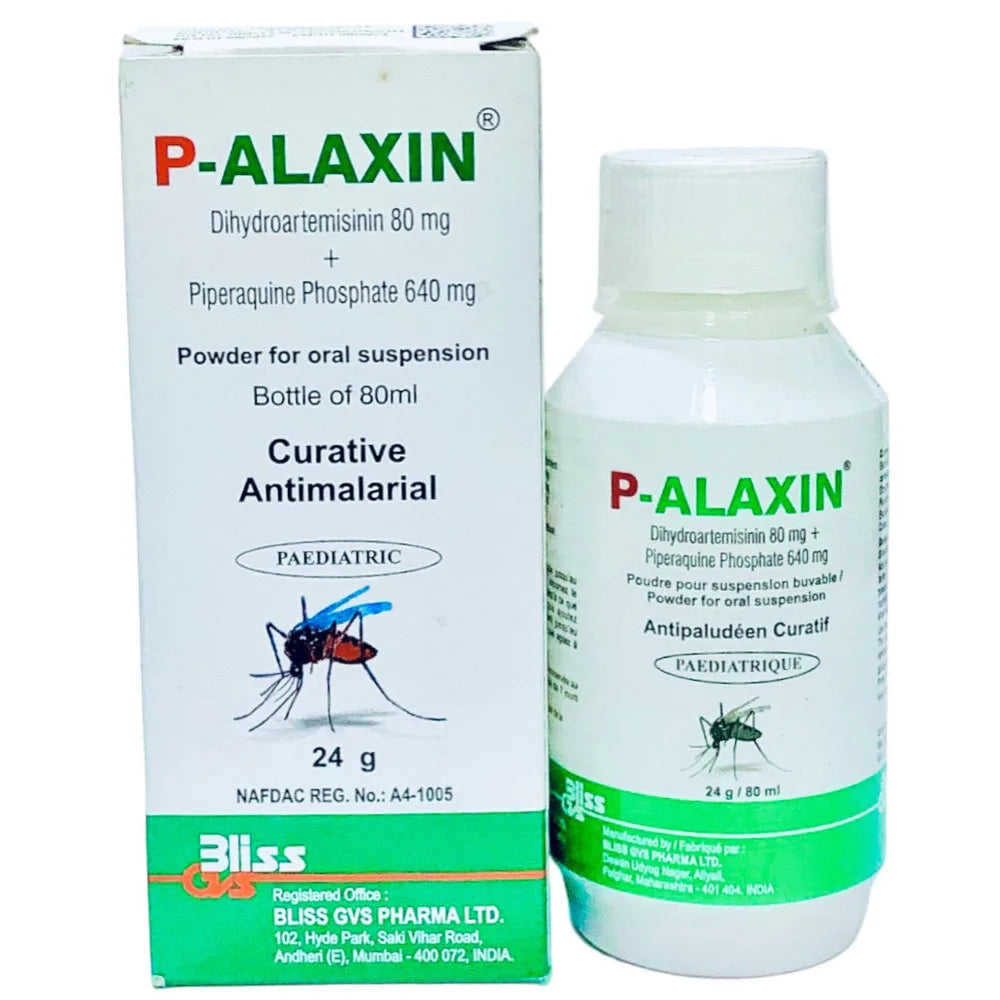 P-Alaxin (Dihydroartemisinin/Piperaquine) 80mg/640ml 80ml Suspension
