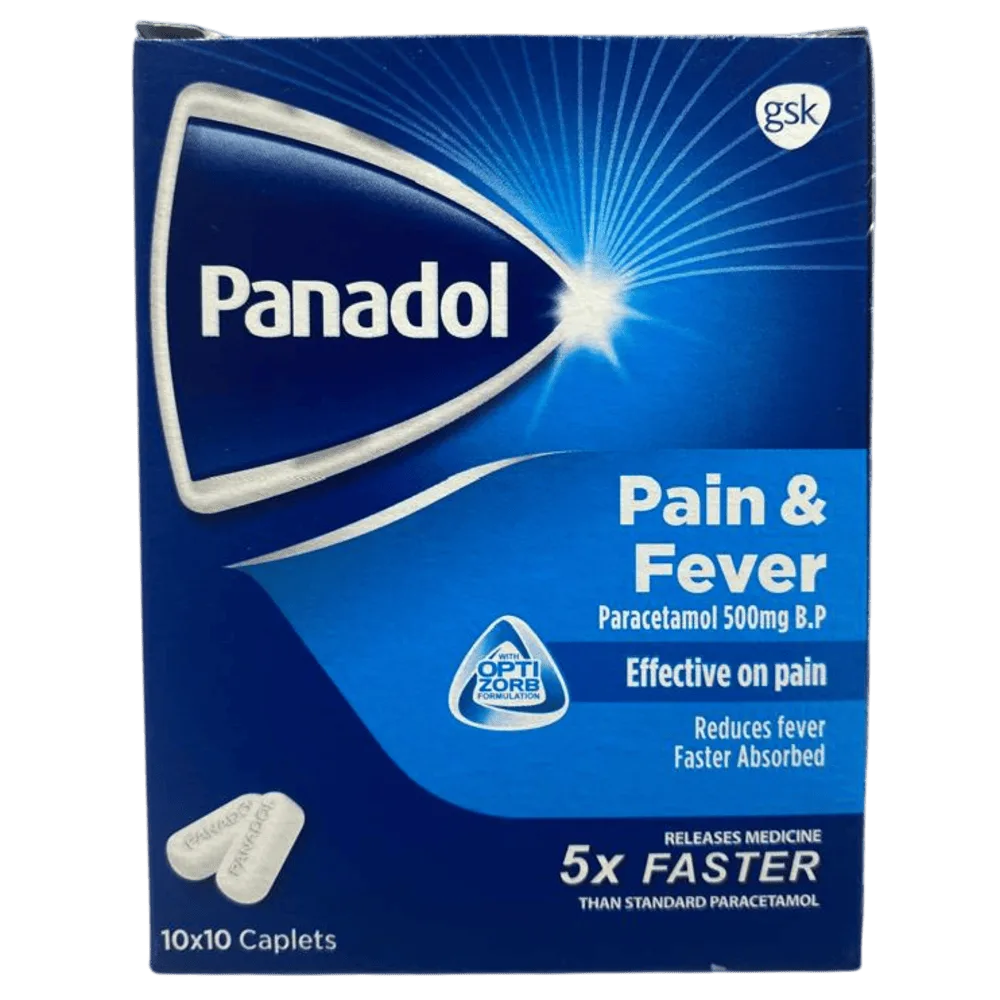 Panadol Pain and Fever 500mg x100 Tablets