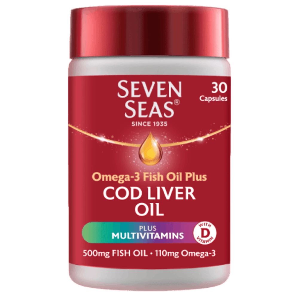 Seven Seas Omega 3 Fish Oil Plus Cod Liver Oil & Multivitamins Capsule x30