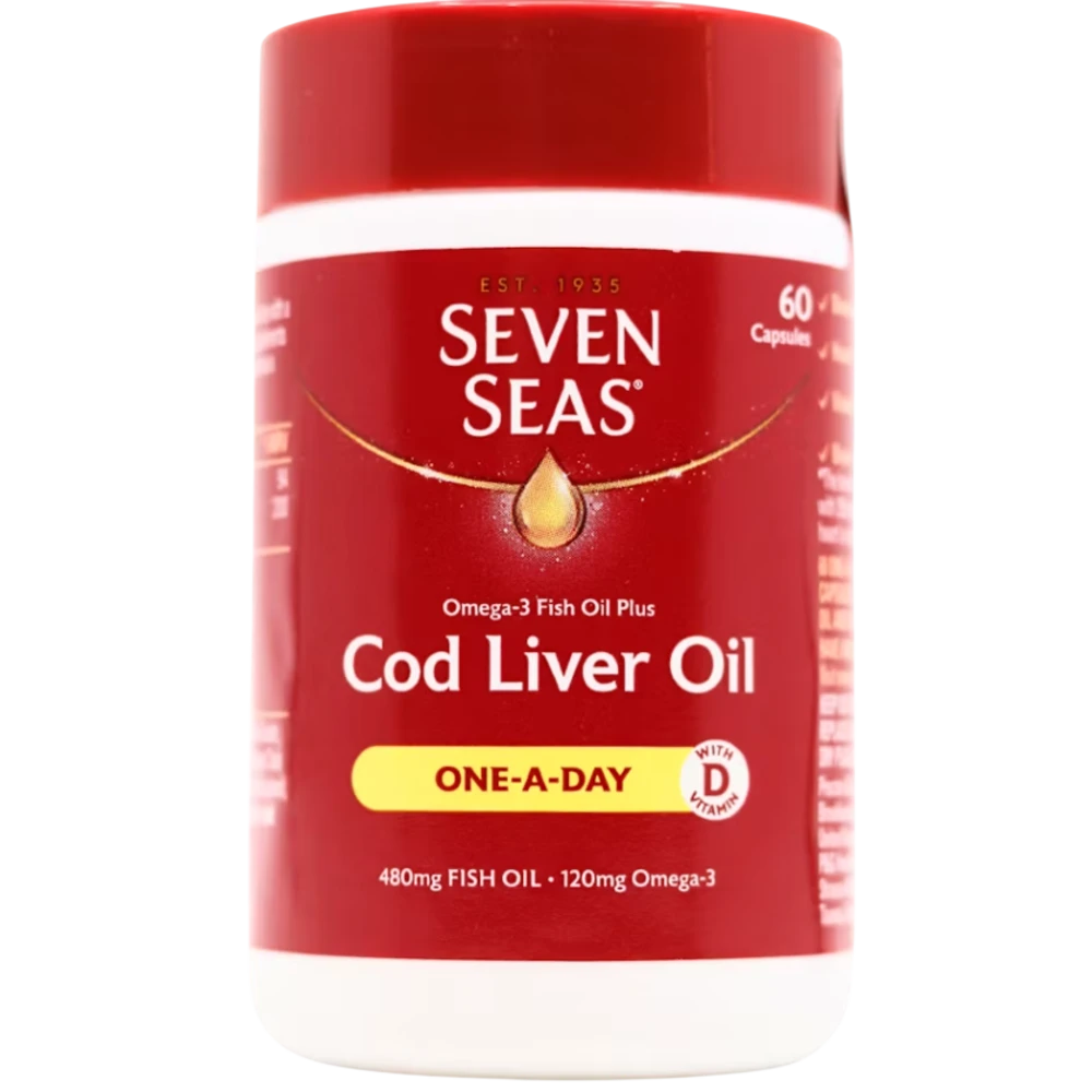 Seven Seas Omega 3 + Cod Liver Oil x60