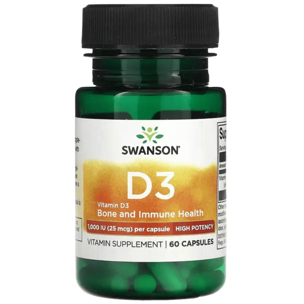 Swanson High Potency Vitamin D3 1000iu x60