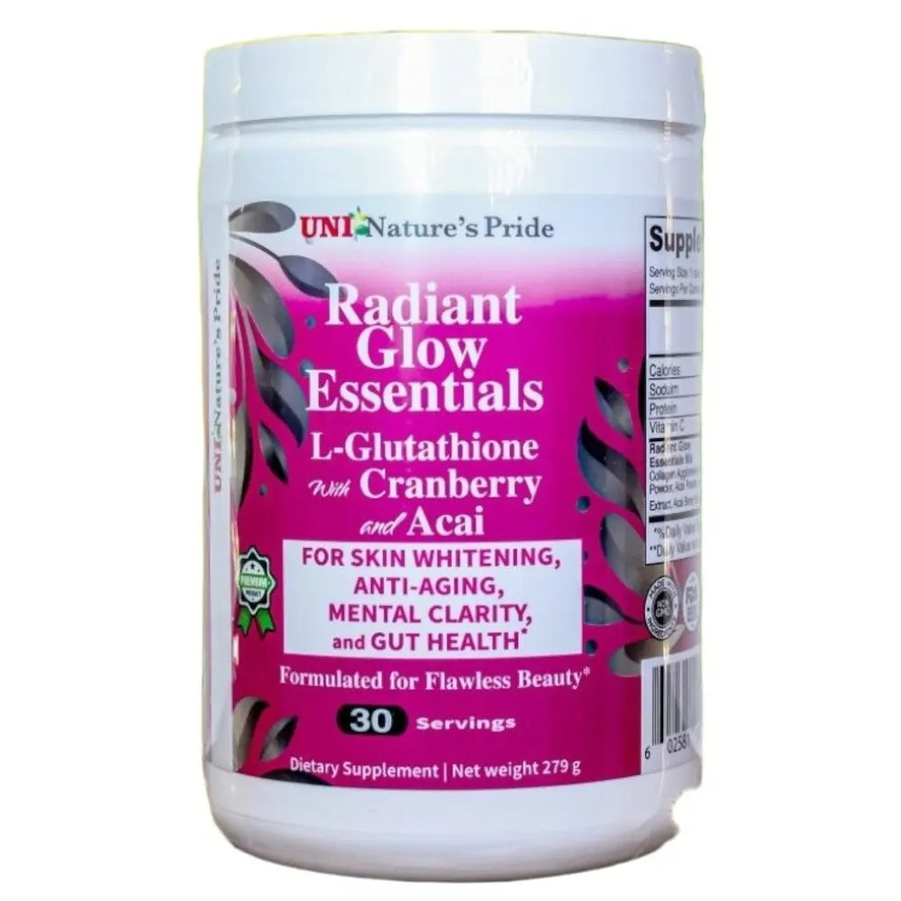 Uni-Nature's Pride Radiant Glow Essentials L-Glutathione with Cranberry 279g