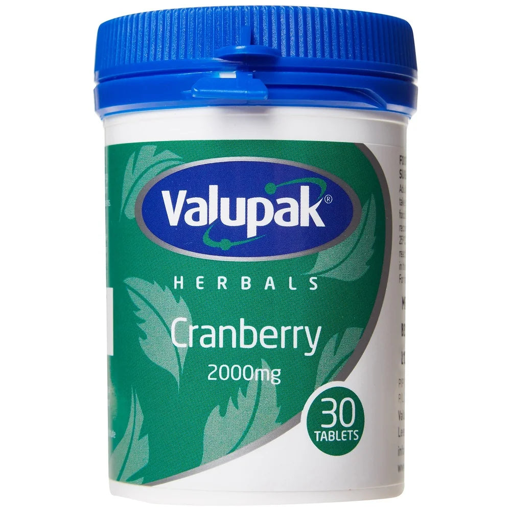 Valupak Cranberry 2000mg Tablets x30
