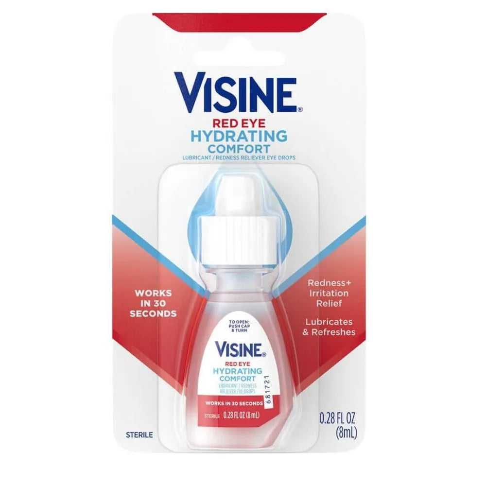 Visine Original Red Eye Drops Hydrating Comfort 8ml