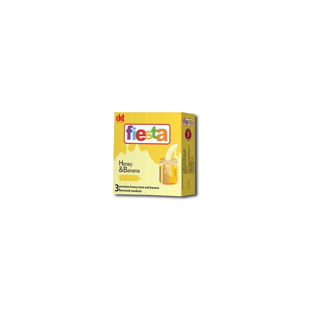 Fiesta Honey & Banana Condoms x3