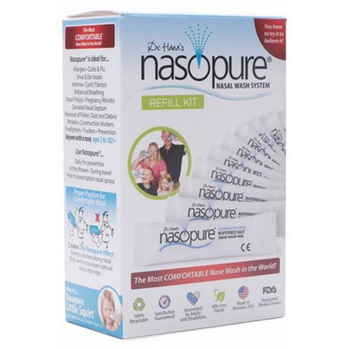 Nasopure Bottle Nasal Wash System Refill Kit 40ct