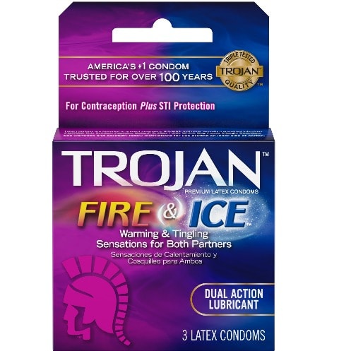 Trojan Fire & Ice Condoms X 3