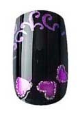 Cala Party Nails Pre Glued False Nails (Black & Pink) X 12