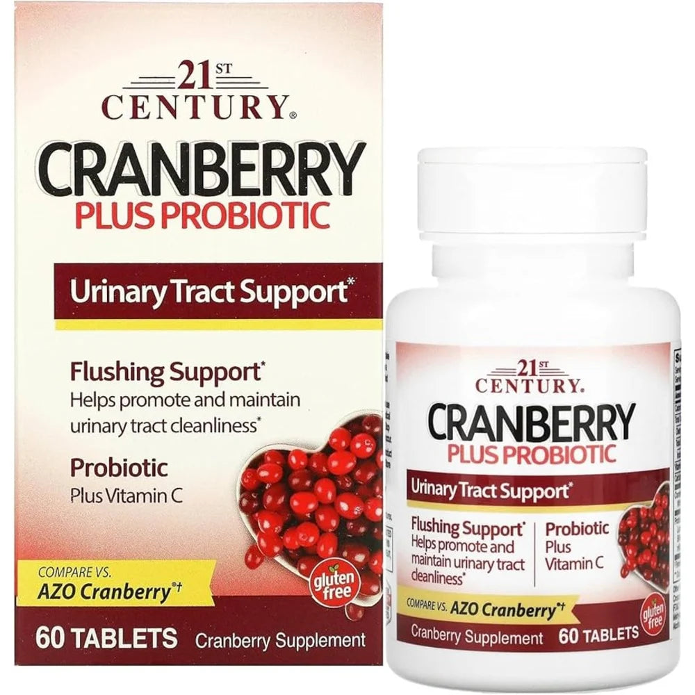 21st Century Cranberry Plus Probiotic Tablets x60
