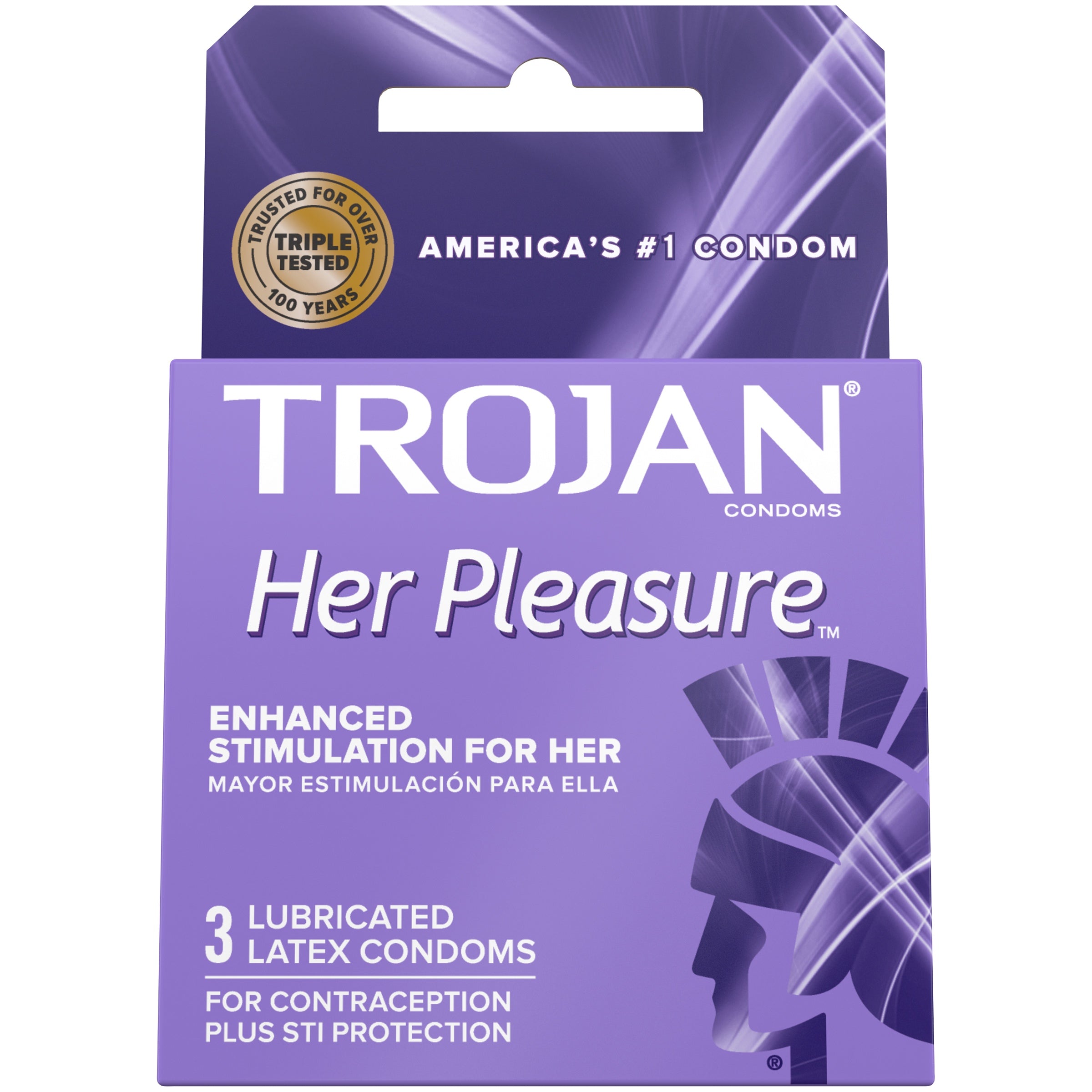 Trojan Her Pleasure Premium Latex Condoms