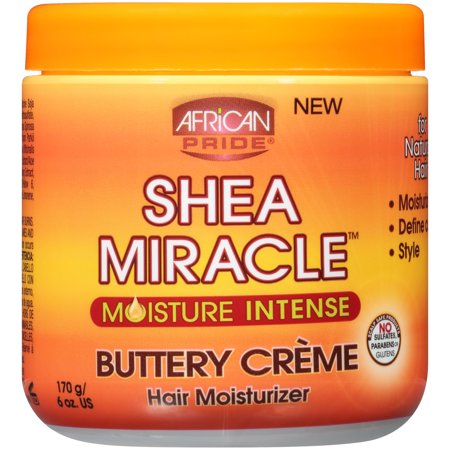 African Pride Shea Miracle Moisture Intense Buttery Creme Hair Moisturizer 6oz