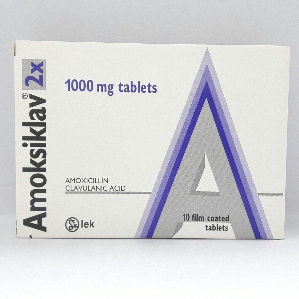 Amoksiklav 1000mg Tablets X 10