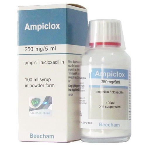 Ampiclox (Ampillin + Cloxacllin) Suspension 250mg/5ml