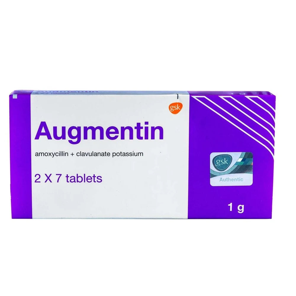 Augmentin (Amoxicillin/Clavulanic Acid) 1g Tabs x14