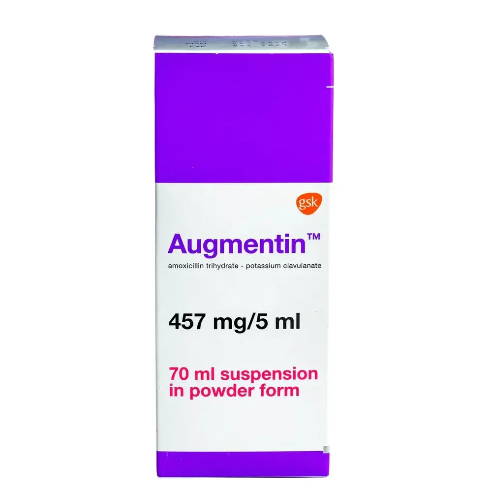 Augmentin (Amoxicillin/Clavulanic Acid) 457mg/5ml Susp x70ml