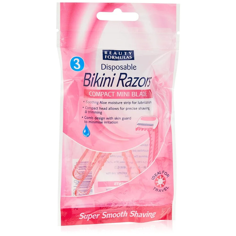 Beauty Formulas Disposable Bikini Razors x3