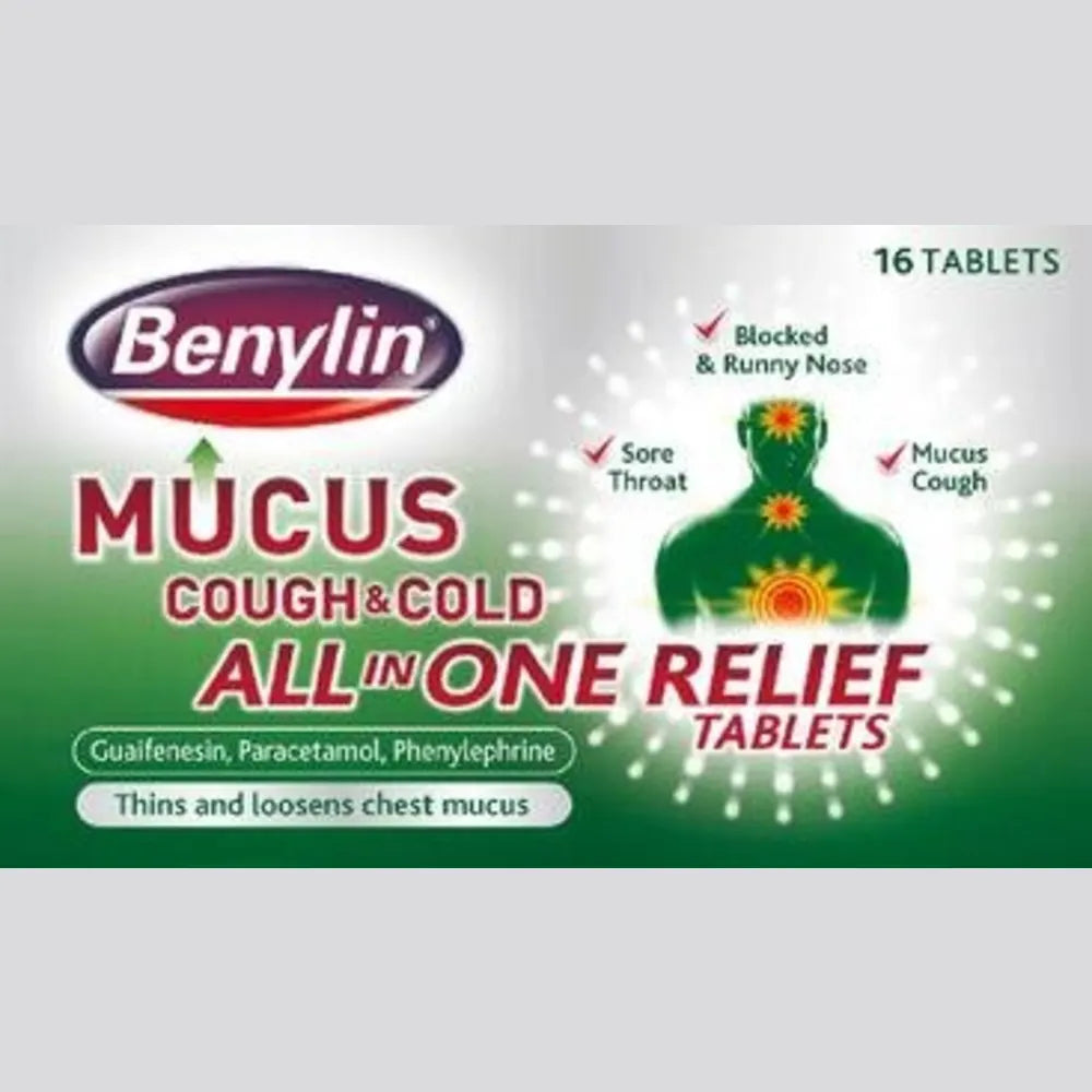 Benylin Mucus Cough & Cold All In One 350/5mg x16