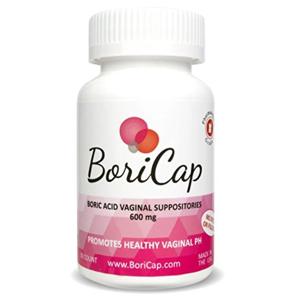 Boric Cap Acid Vaginal Suppositories 500mg X30