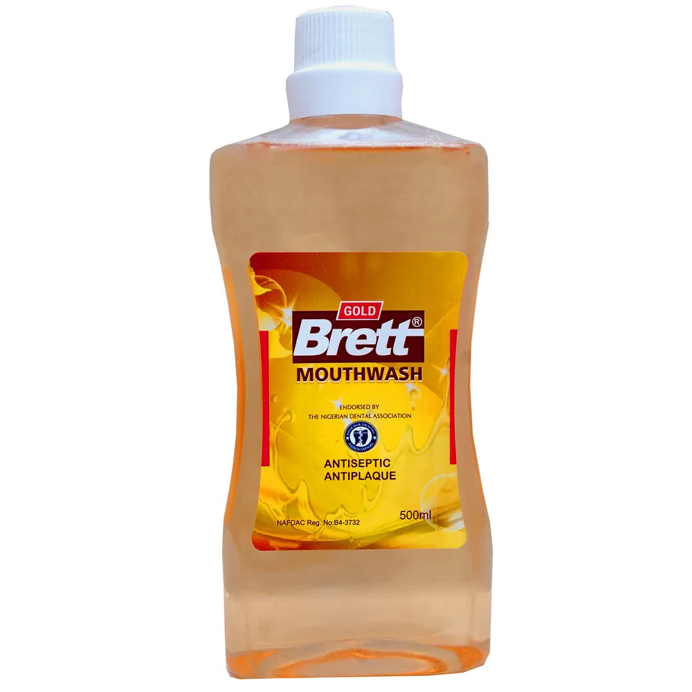 Brett Gold Mouthwash 500ml