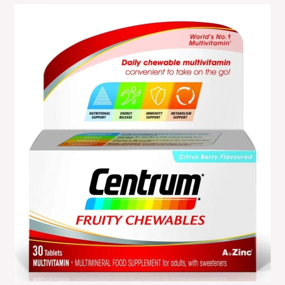 Centrum Fruity Chewable Adult Tablet x30