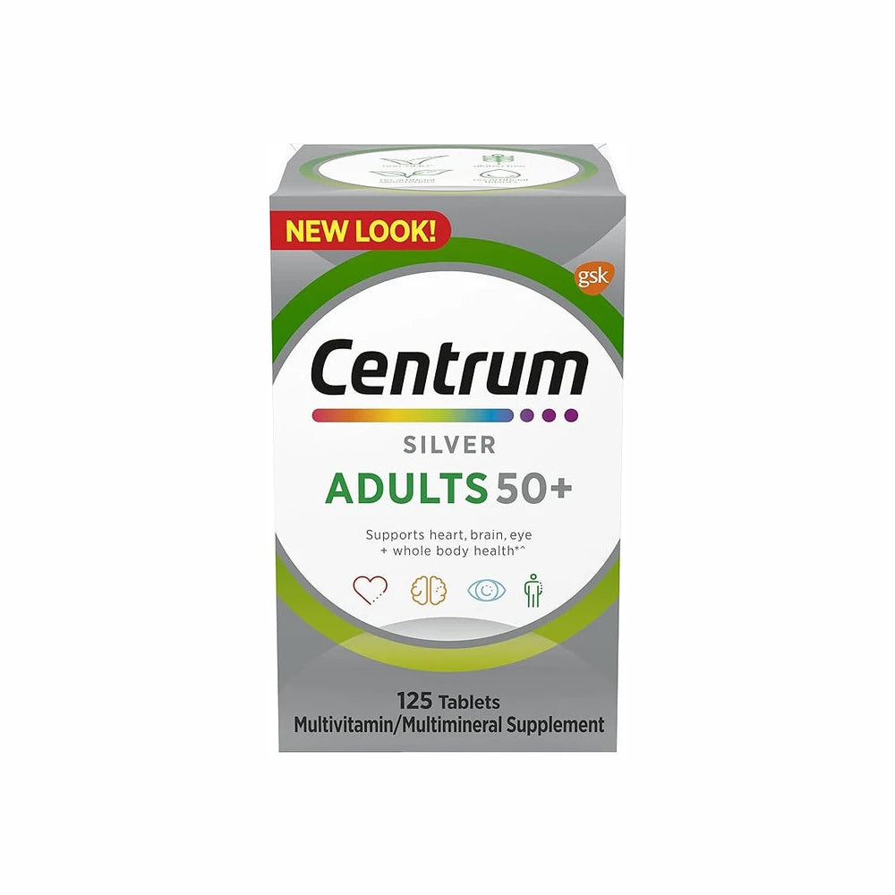 Centrum Silver Adults 50+ Multivitamin Tablets X 125