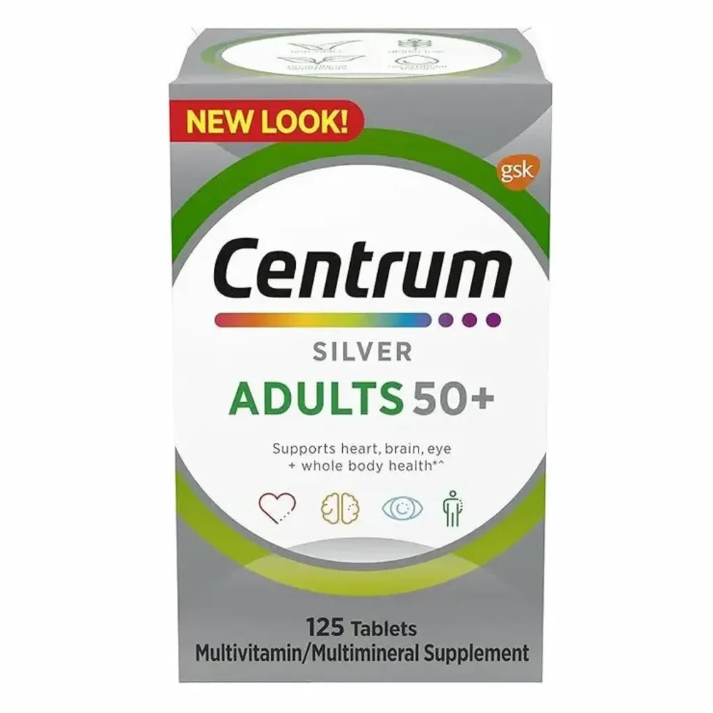 Centrum Silver Adults 50+ Multivitamin Tablets x125
