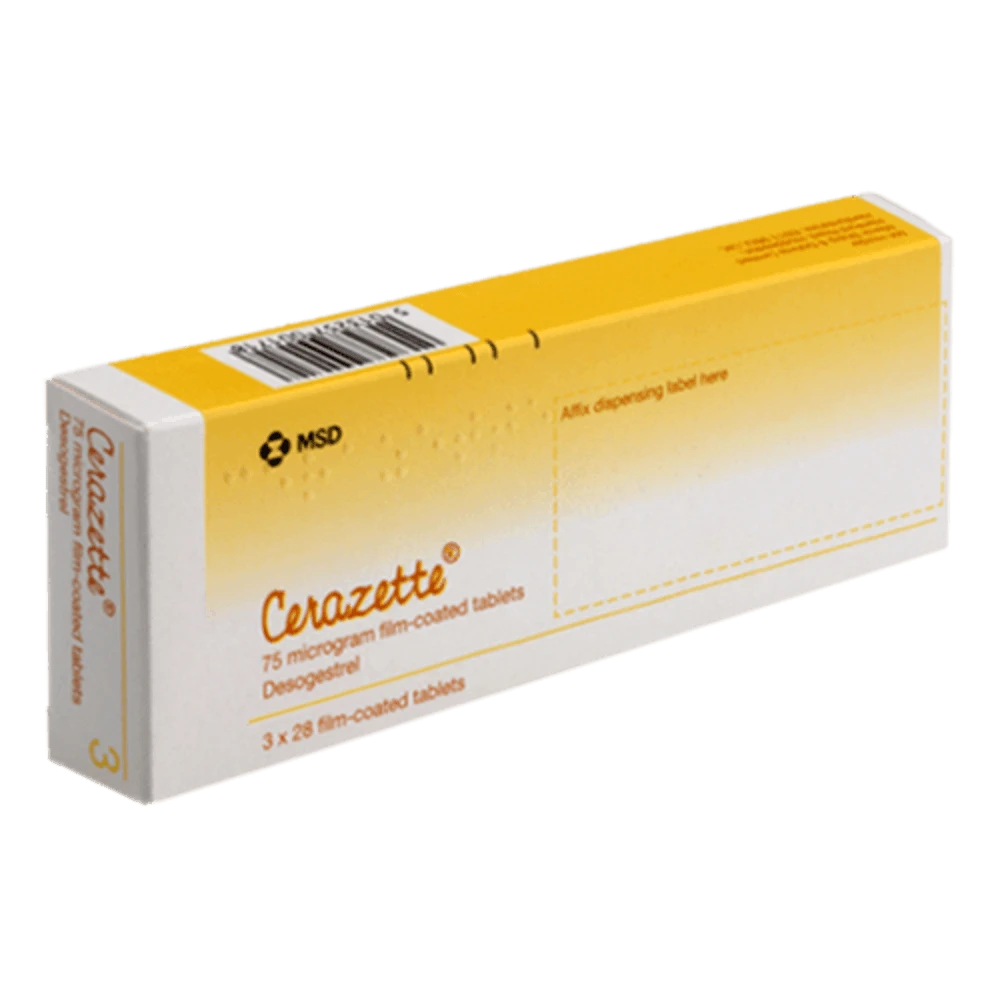 Cerazette (Desogestrel) 75mcg Tablets X 84