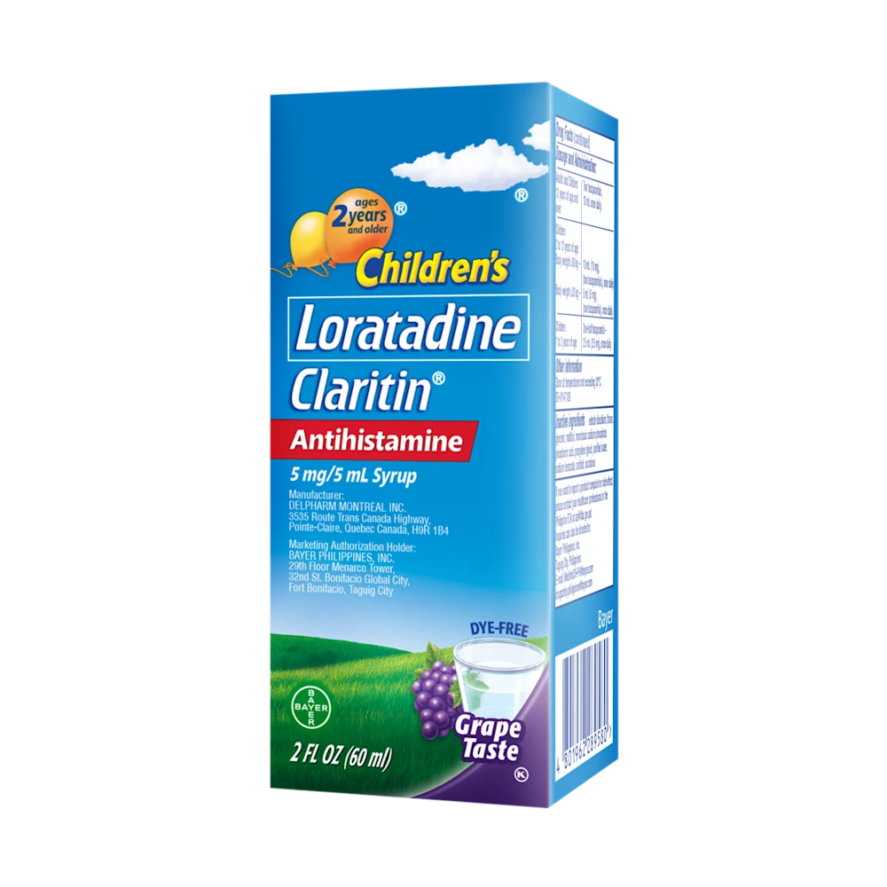 Children's Loratadine Claritin Syrup 60ml