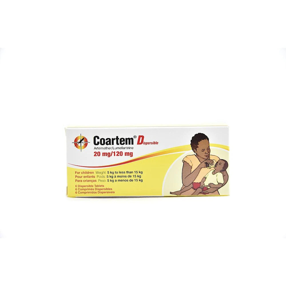 Coartem Dispersible Artemether 20 mg - Lumefantrine 120MG X6