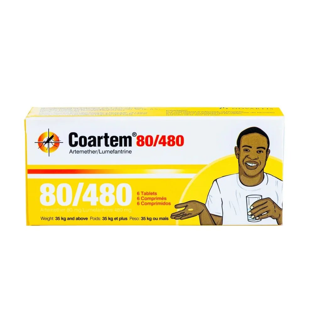 Coartem (Artemether/Lumefantrine) 80mg/480mg Tabs x6