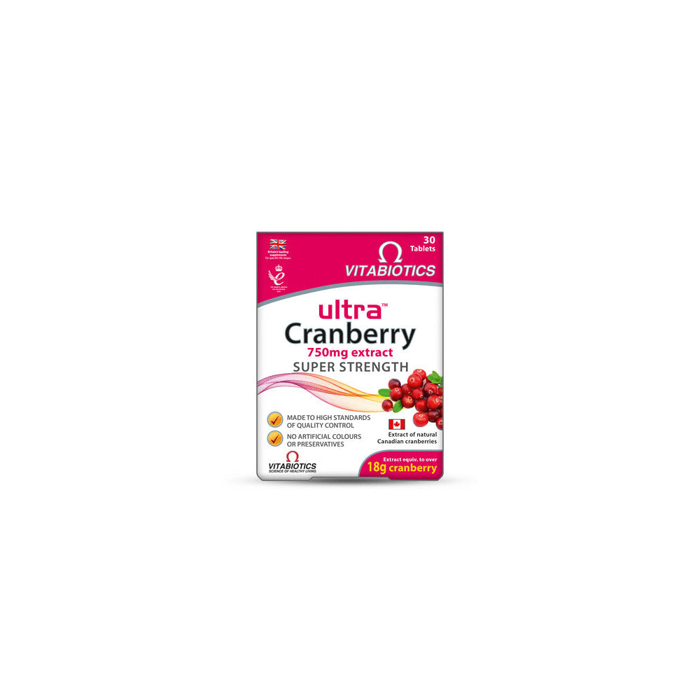 Vitabiotics Ultra Cranberry 750Mg X30