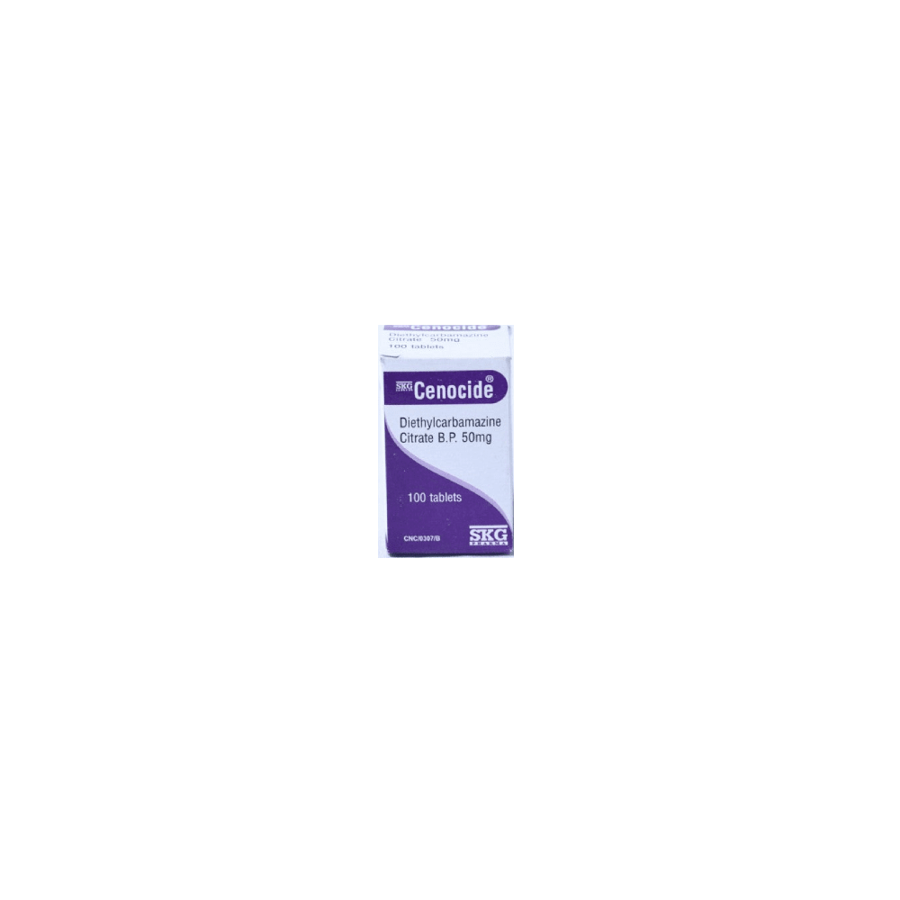 Cenocide Diethylcarbamazinde 50Mg X100