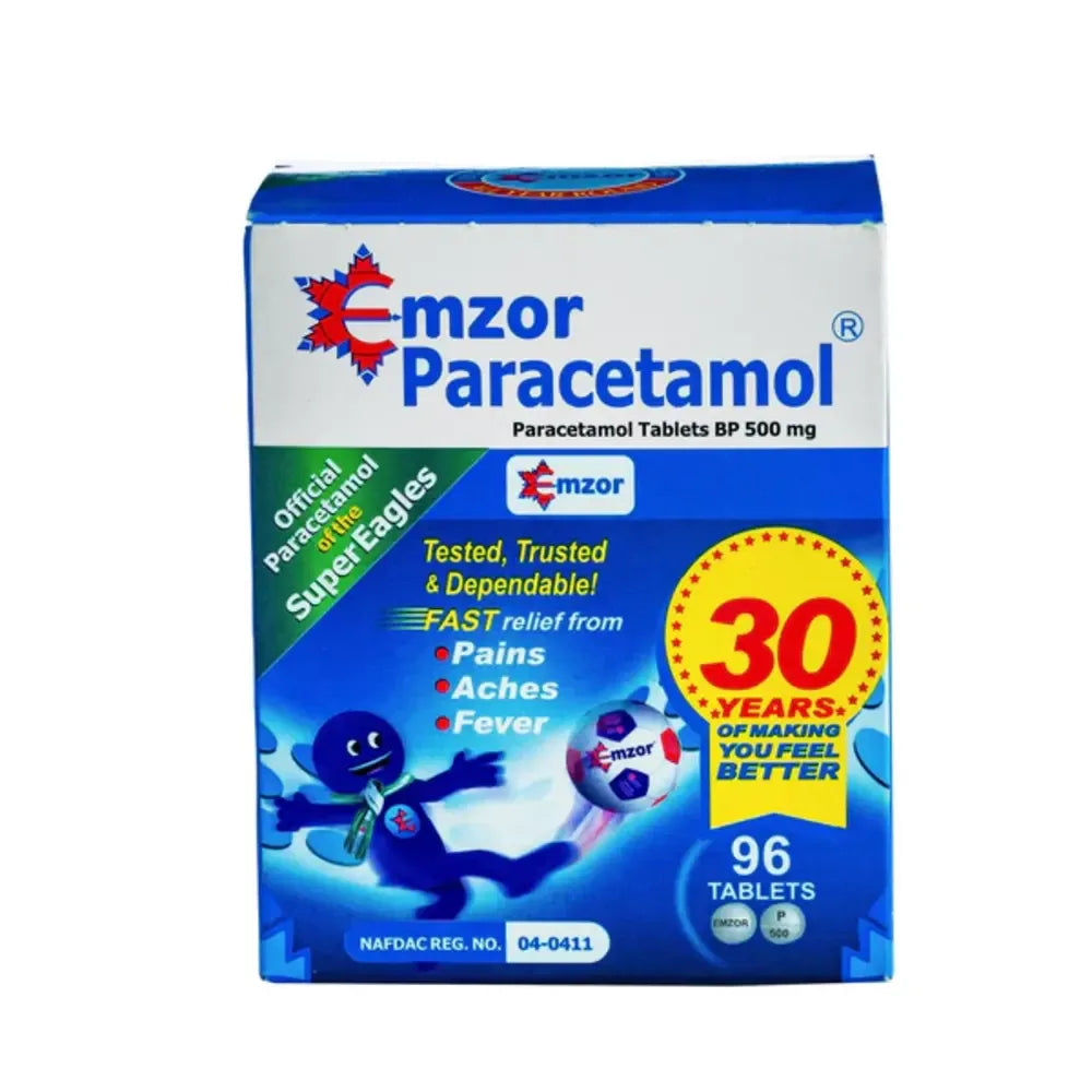 Emzor Paracetamol 500mg Tabs Blister x12