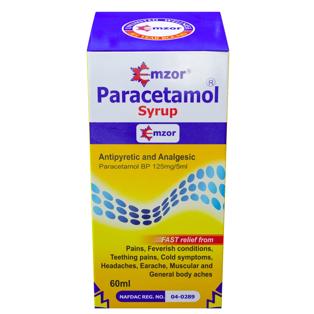 Emzor Paracetamol Syrup 125mg/5ml