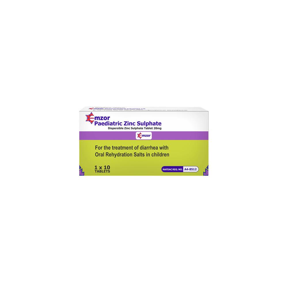 Emzor Zinc 20Mg X10